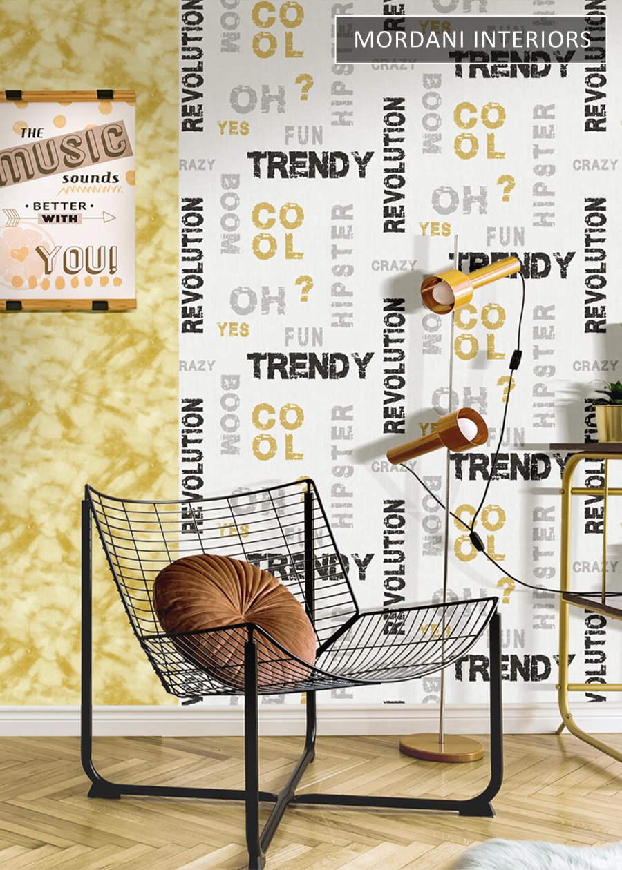 Trendy Letters Italian Wallpaper